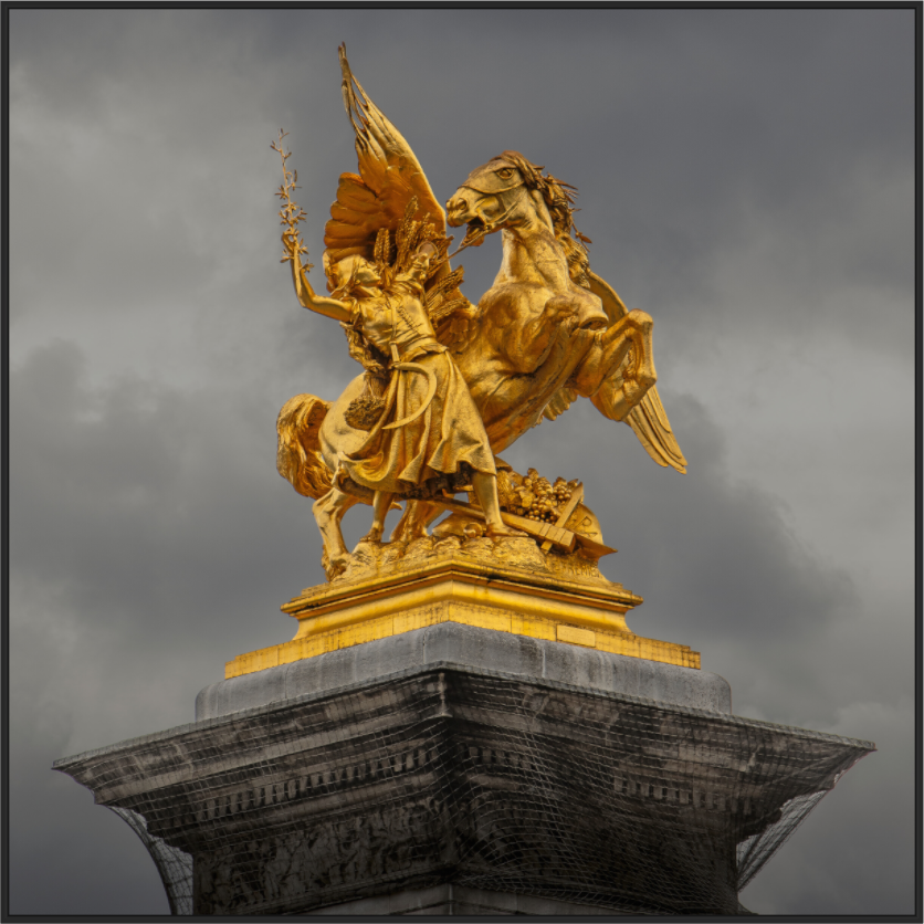 Pegasus and Fame Sculpture