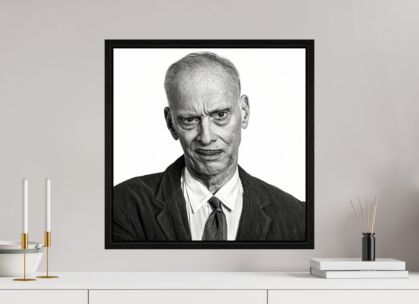 20 x 20″, Floater Frame John Waters