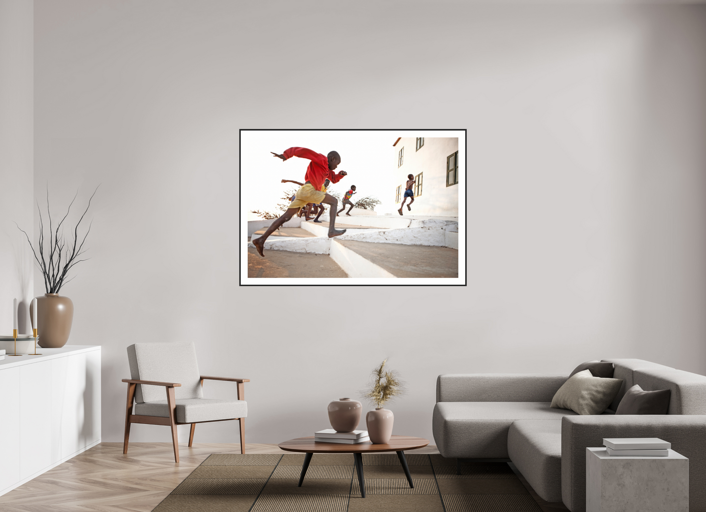 Angolan Boys Running