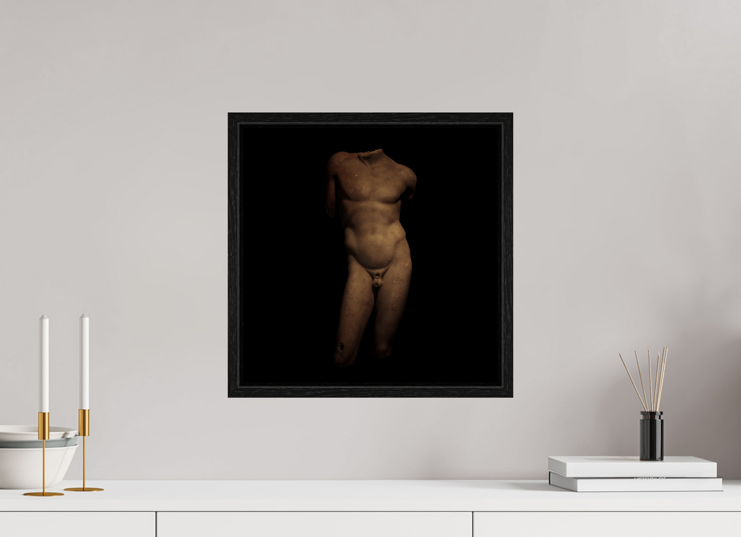 15 x 15″, Floater Frame Narcissus
