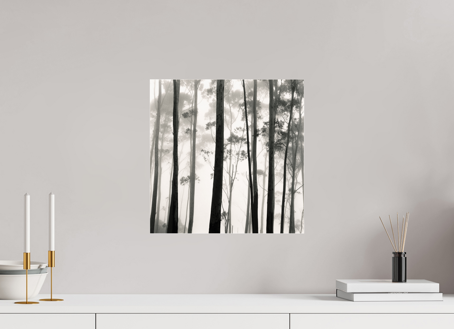 15 x 15″, Frameless Acrylic Glass Tilba Tilba Trees, Austrailia