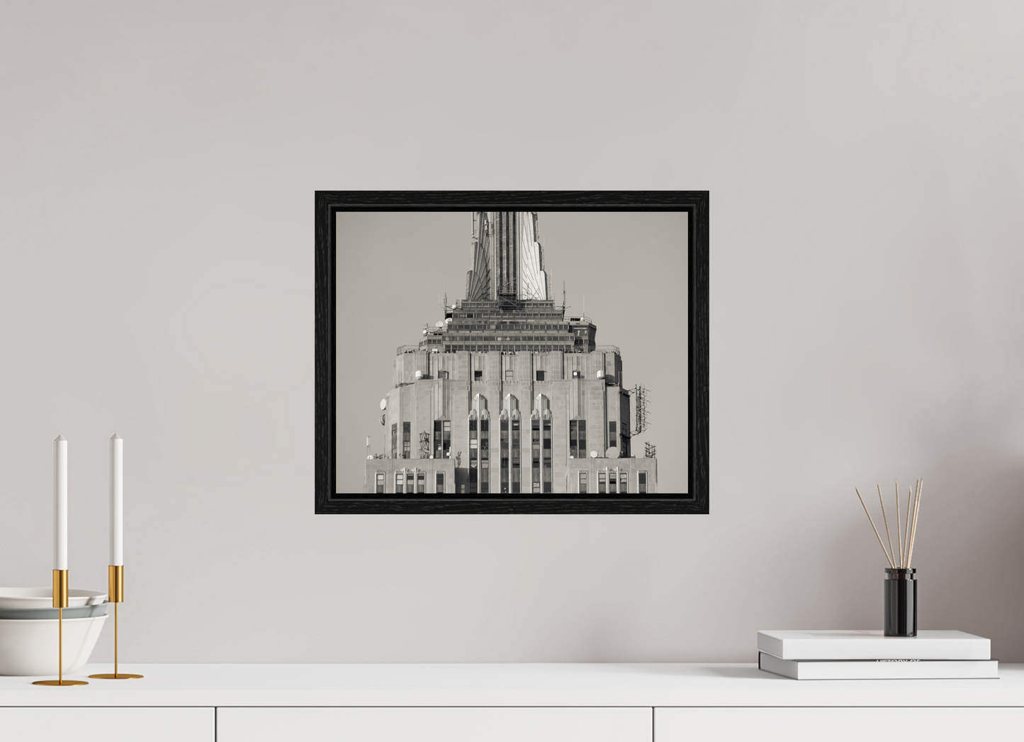 15 x 12″, Floater Frame Top of the Empire State Building
