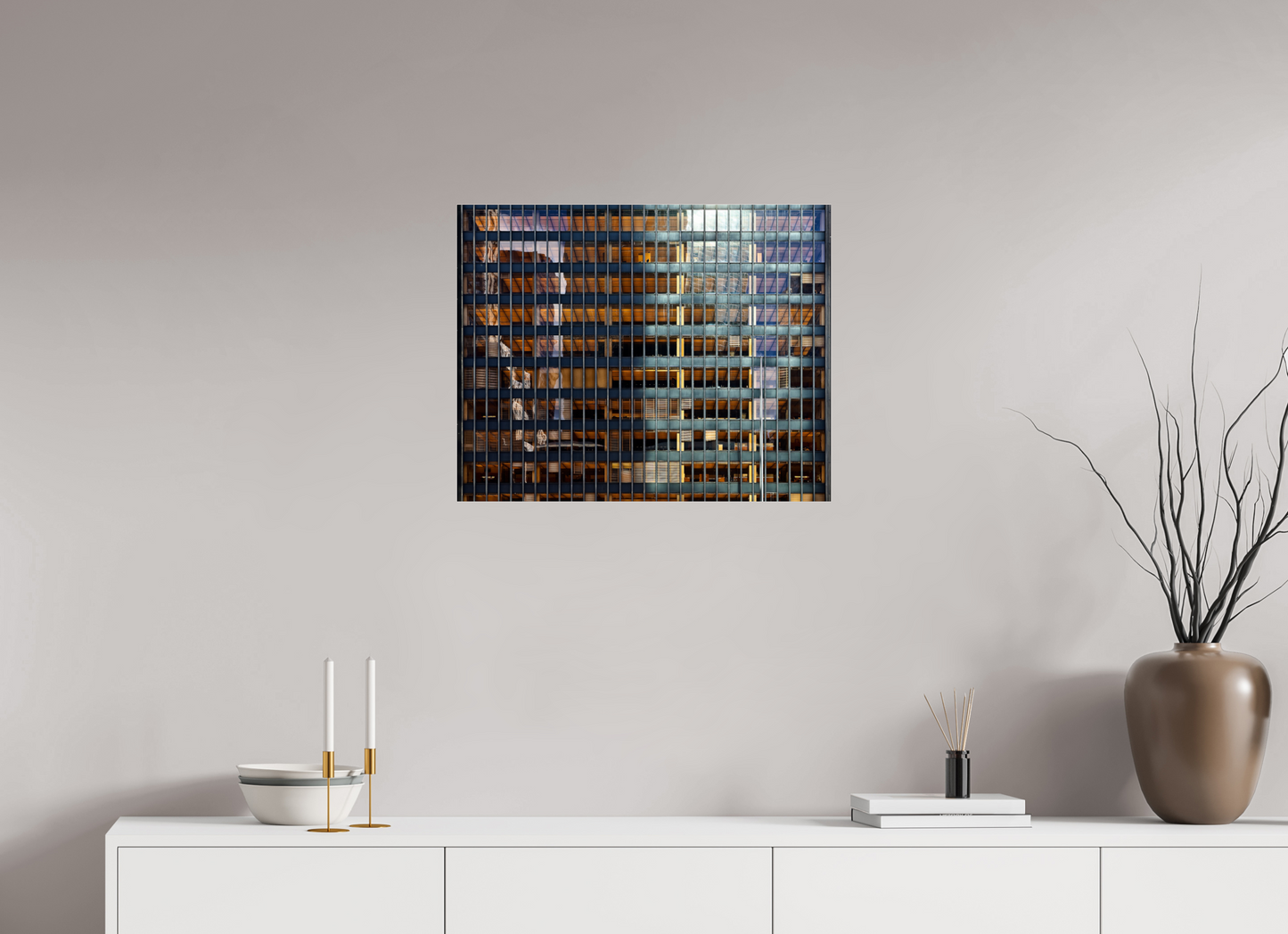 25.2 x 20″, Frameless Acrylic Glass Seagram Building