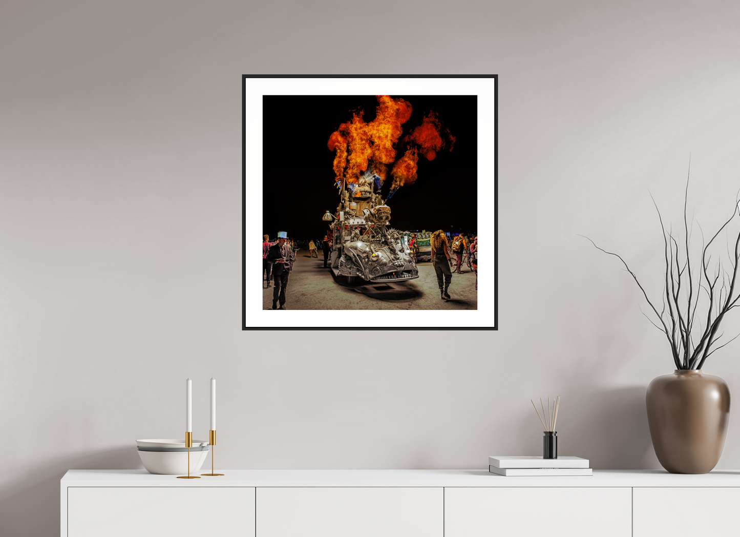 Burning Man - Art Car with Flames