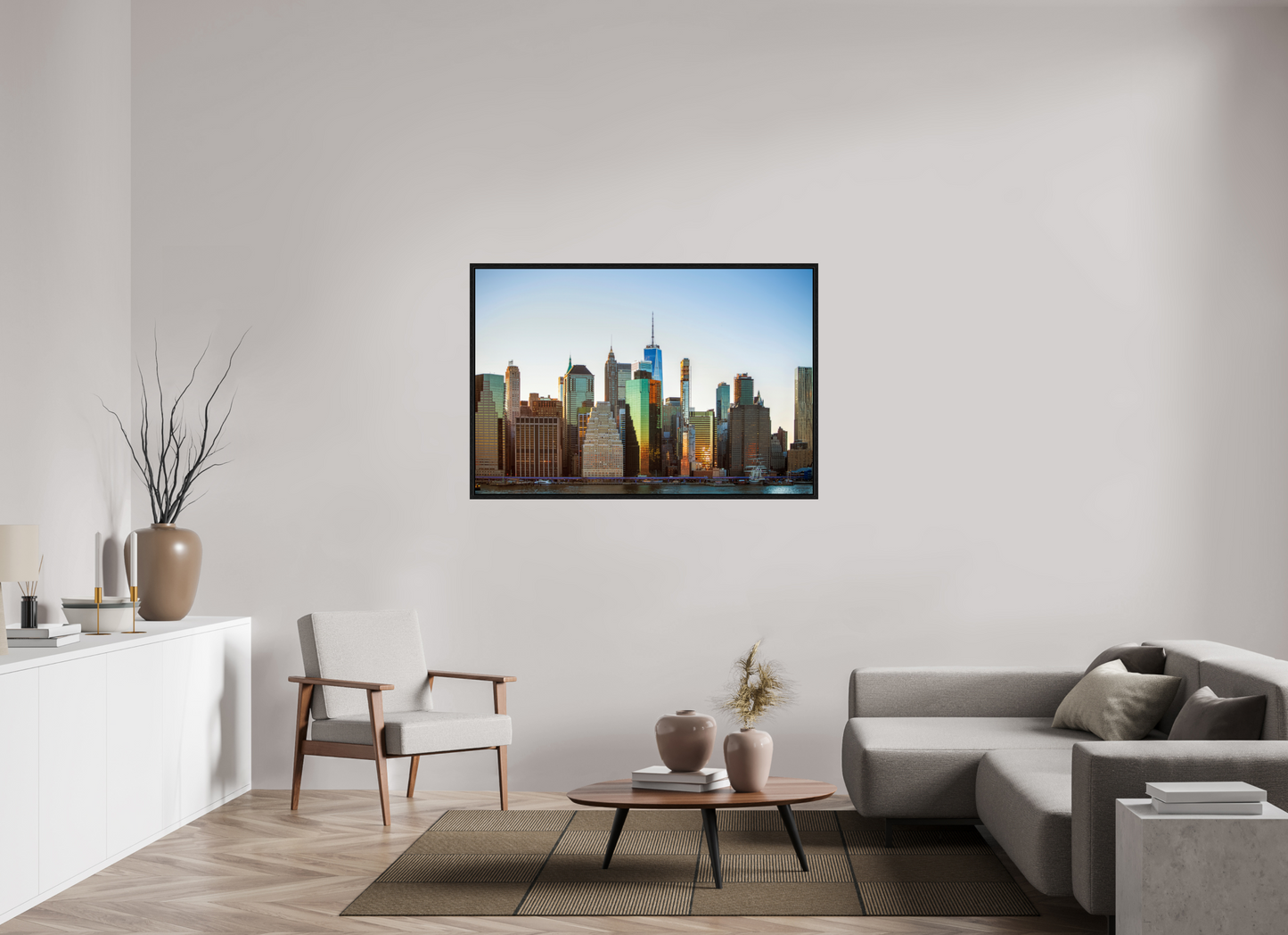 54 x 36″, Floater Frame Lower Manhattan