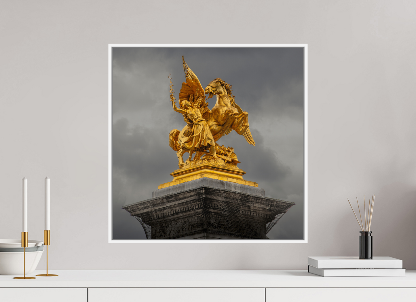 Pegasus and Fame Sculpture