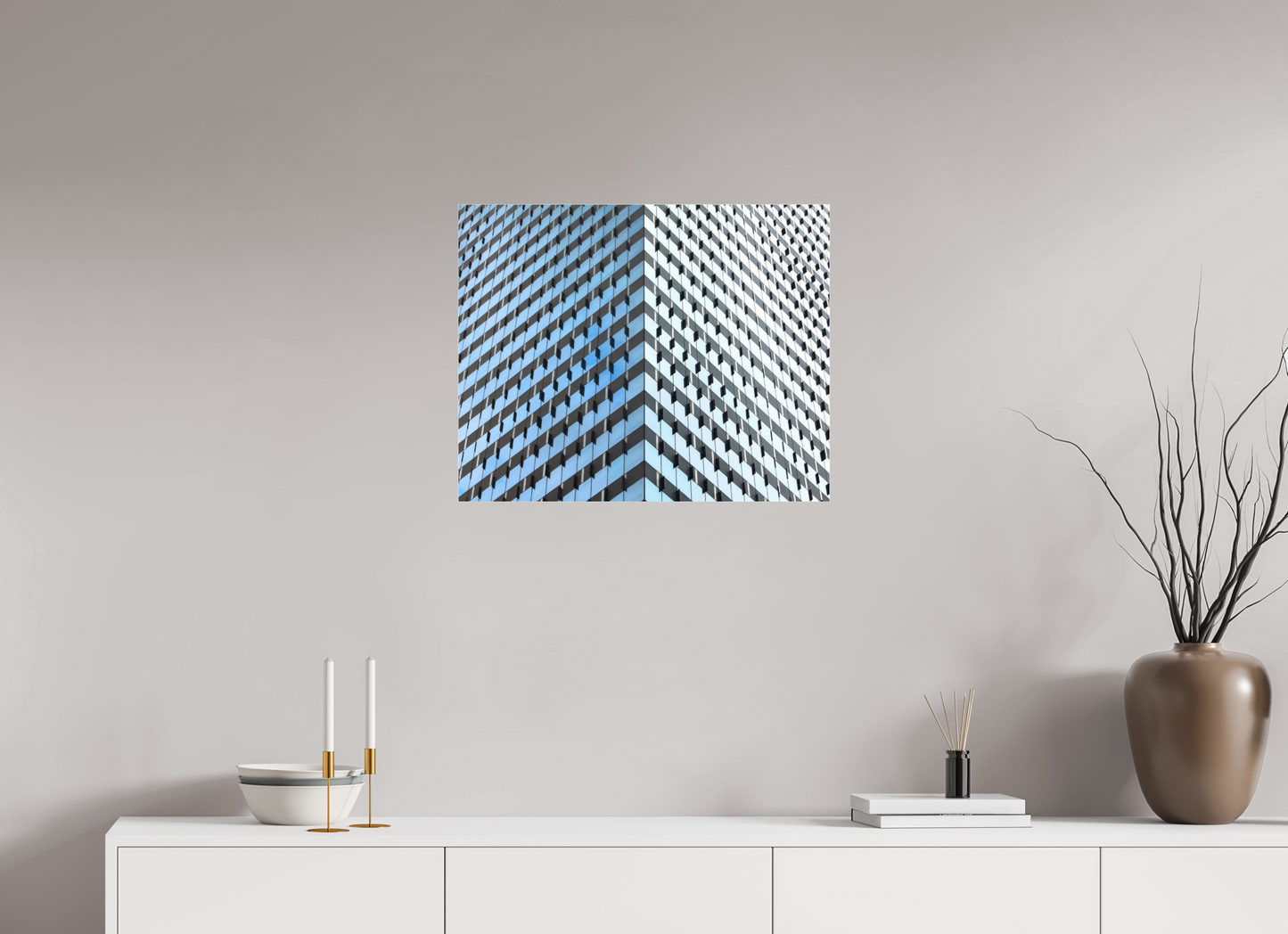 25 x 20″, Frameless Acrylic Glass Glass Facade