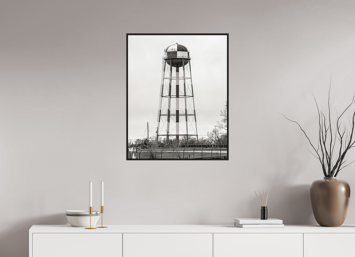 Checkered Water Tower