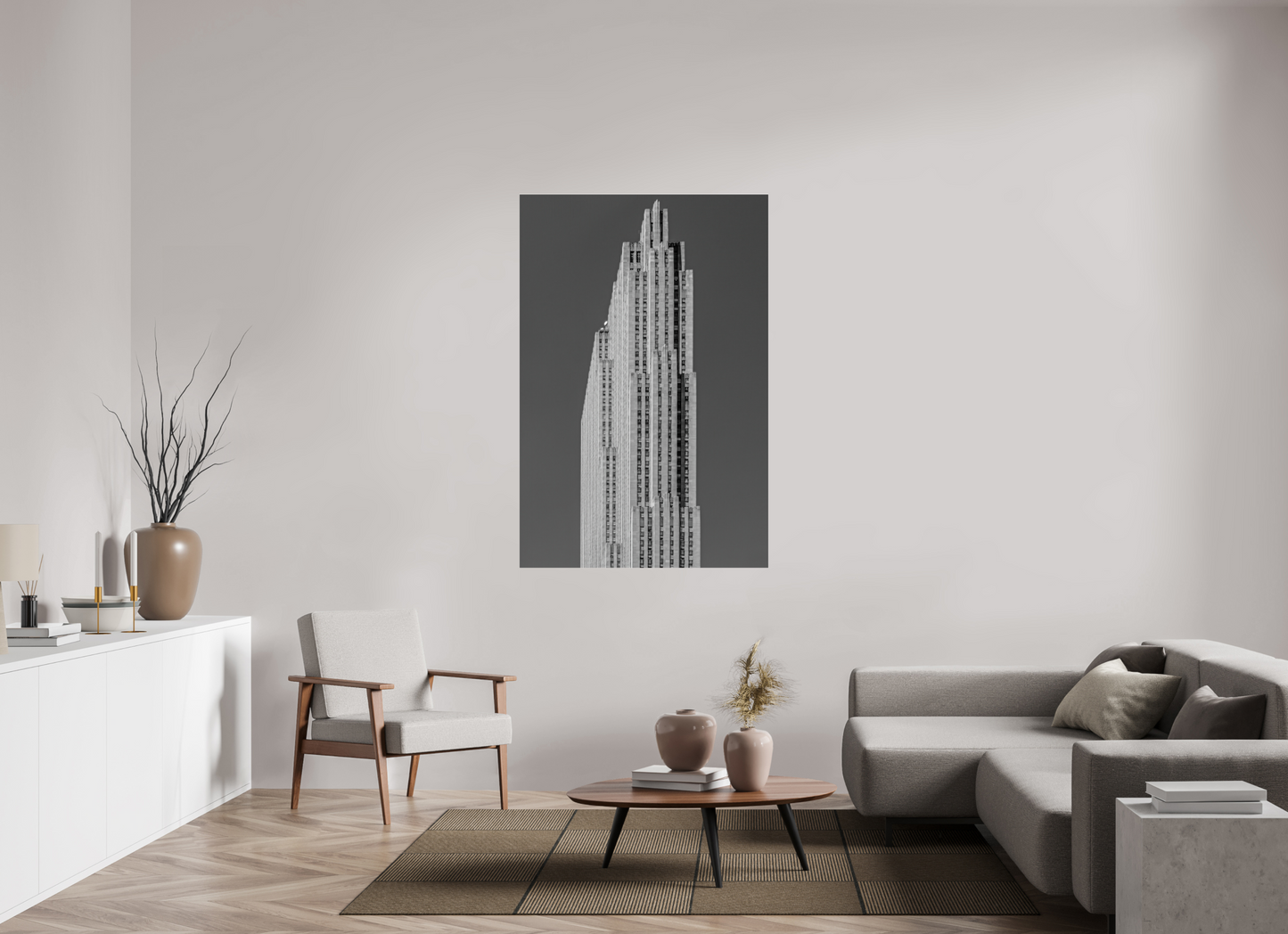 40 x 60″, Frameless Acrylic Glass Rockefeller Center