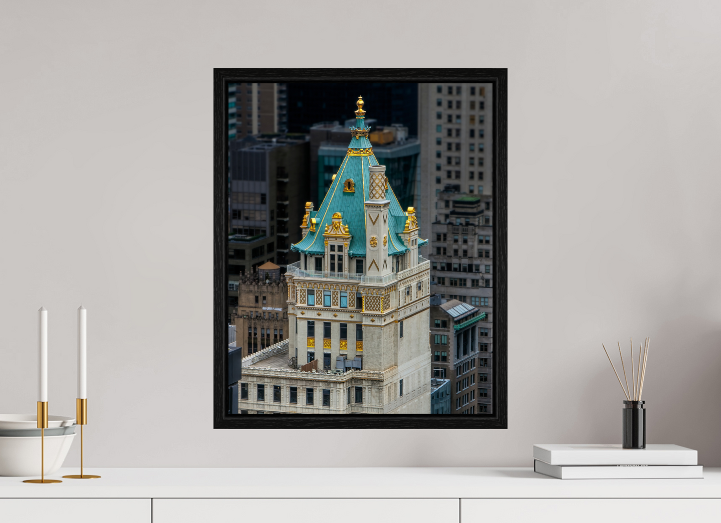 16 x 20″, Floater Frame The Heckscher Building