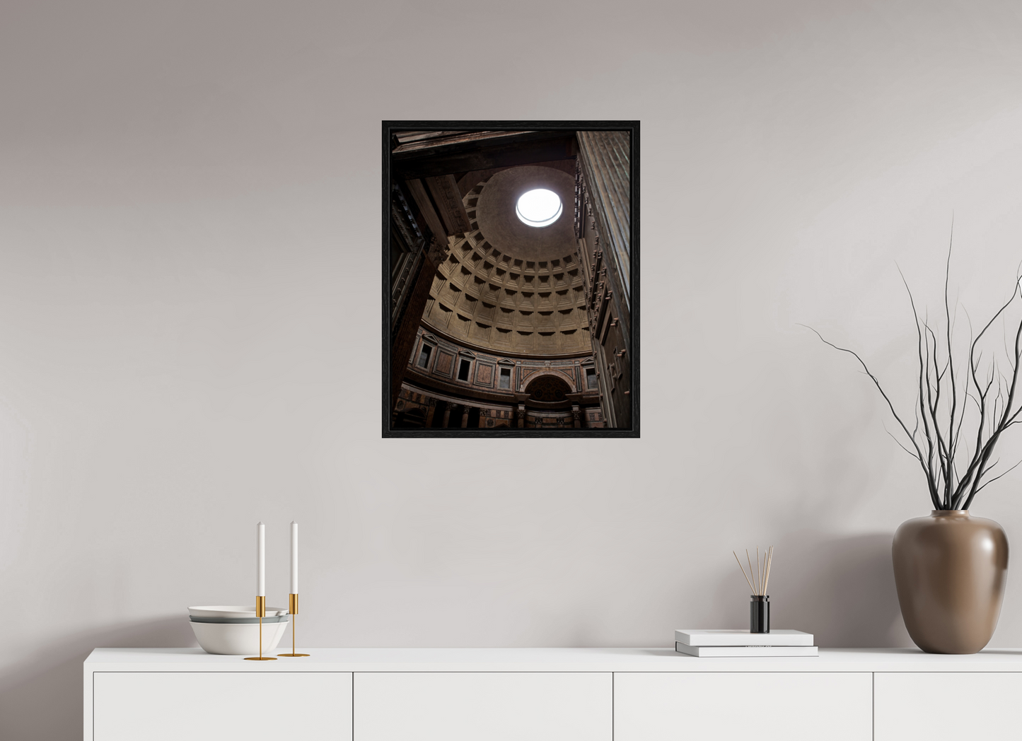 20 x 25″, Floater Frame Pantheon