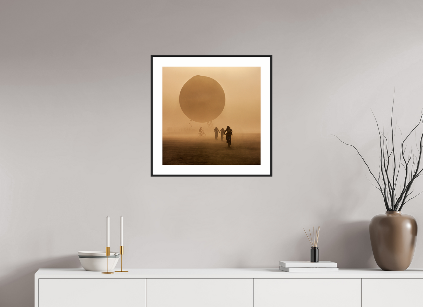 Burning Man - Weather Balloon and Bikers