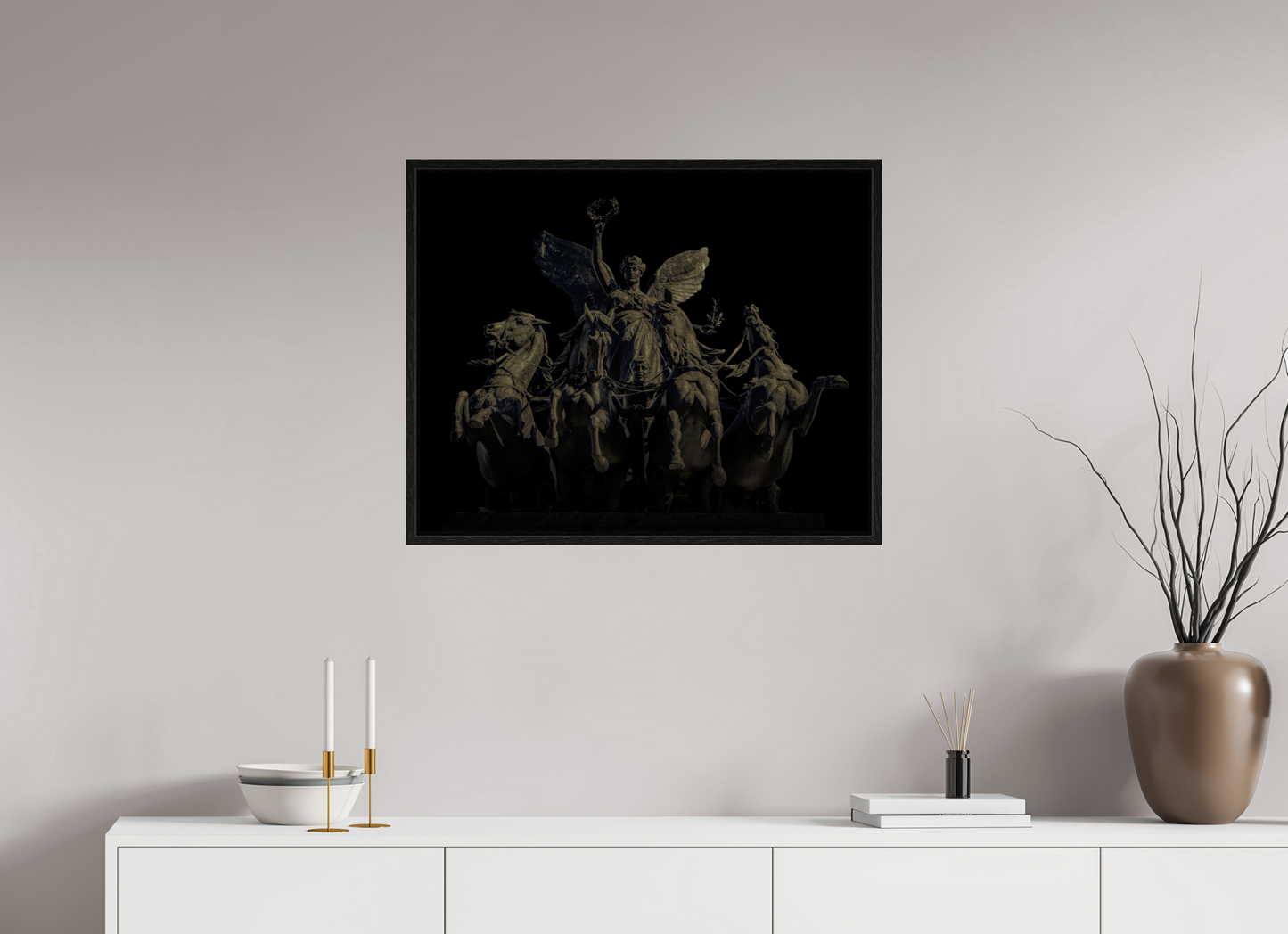 30 x 24″, Floater Frame Wellington Arch