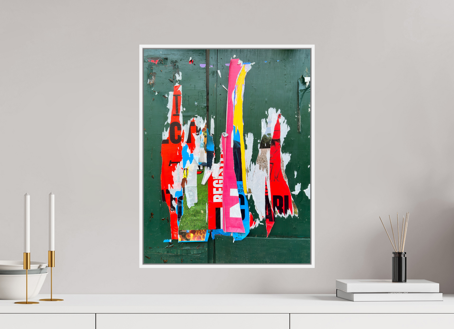 16 x 20.6″, White Matte Frame, No Border Poster Graffiti