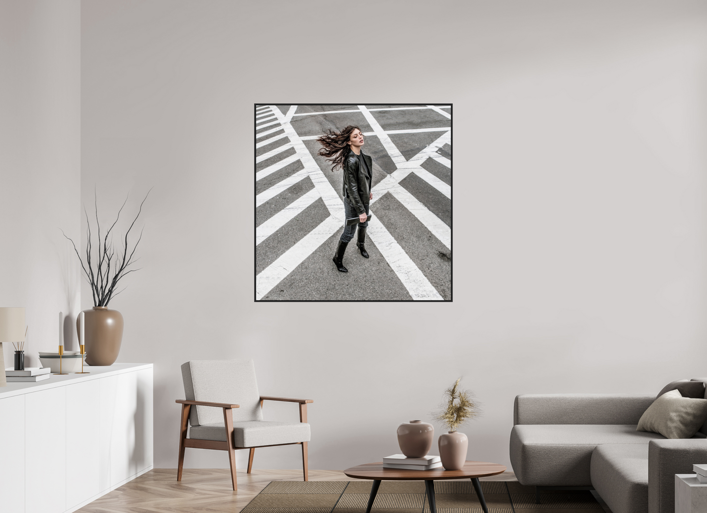 Woman at Crosswalk