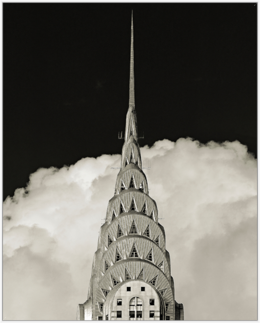 Chrysler Building Against Clouds