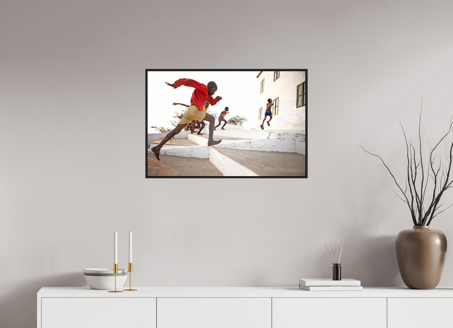 Angolan Boys Running