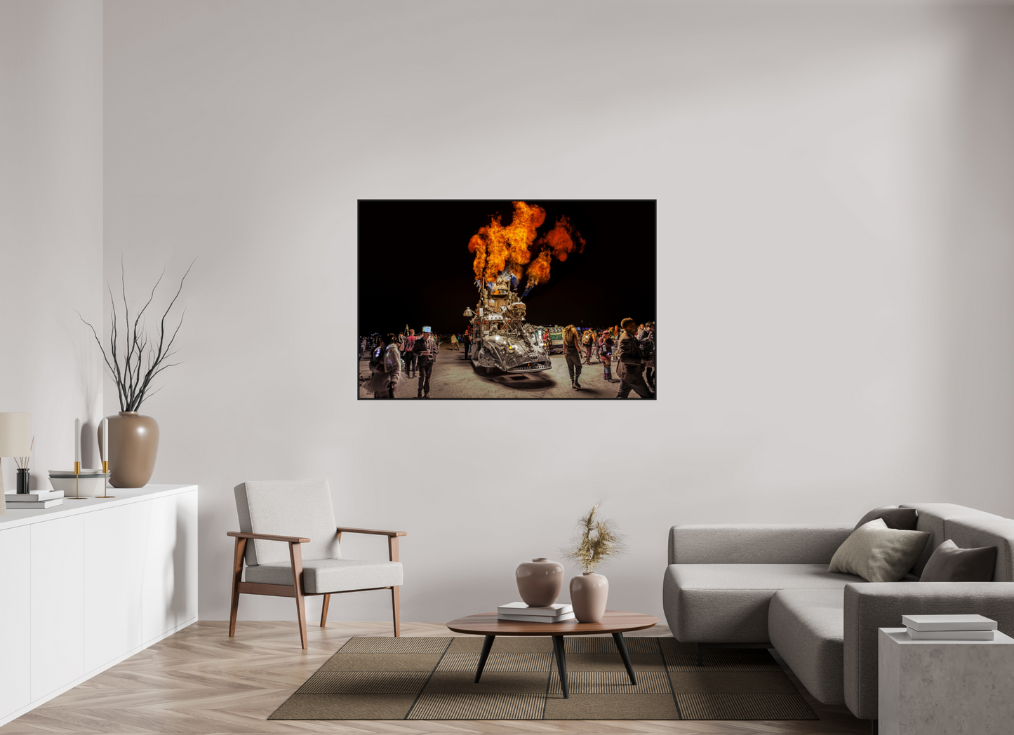 Burning Man - Art Car with Flames