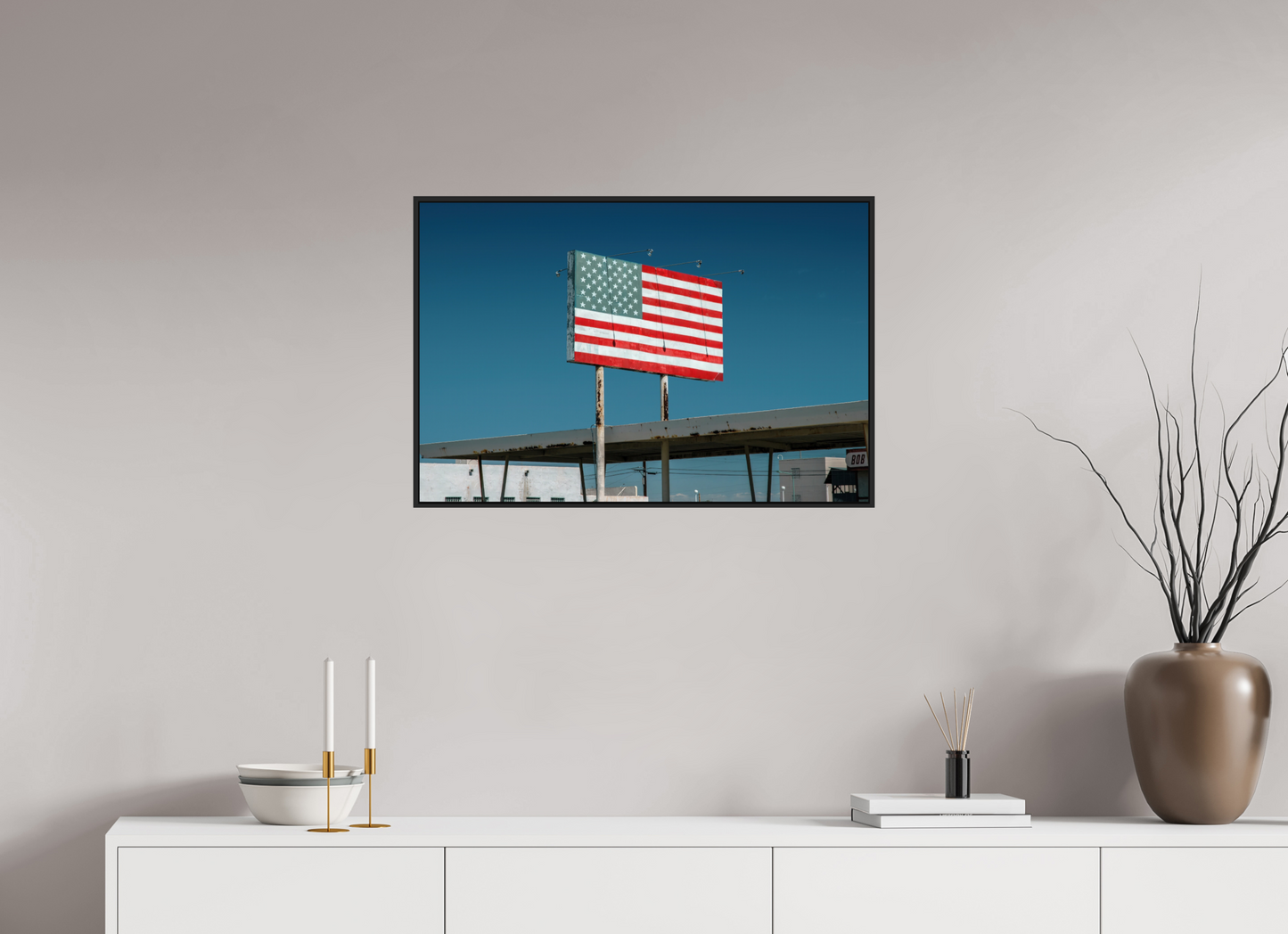 USA Flag Sign