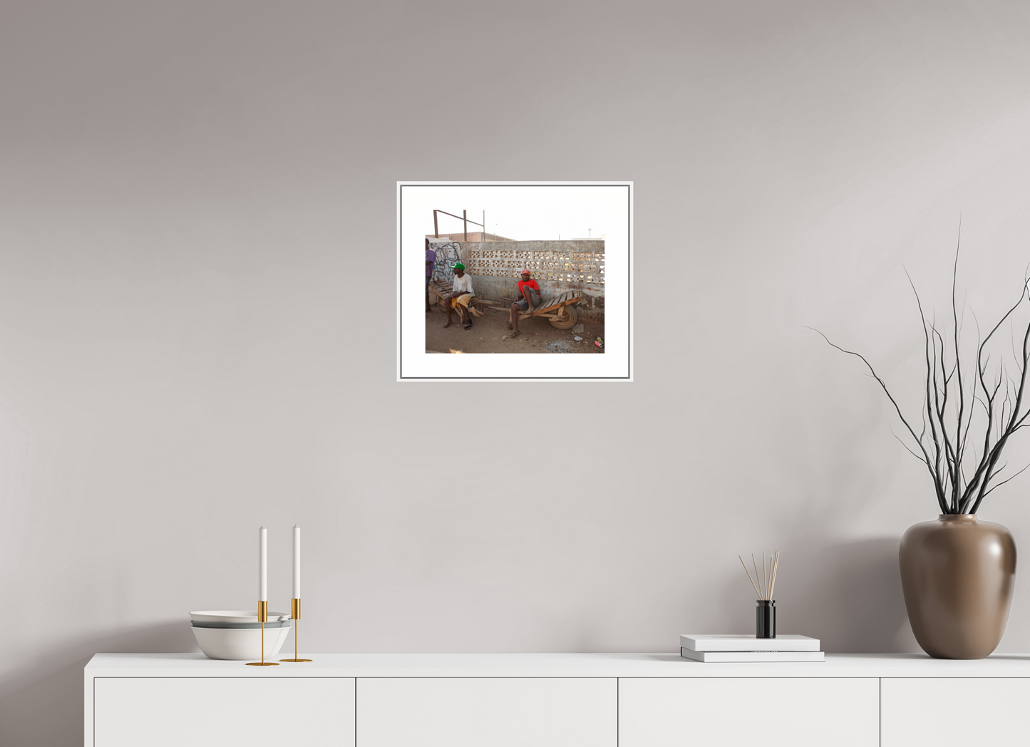 Worker in Red Shirt, Angola