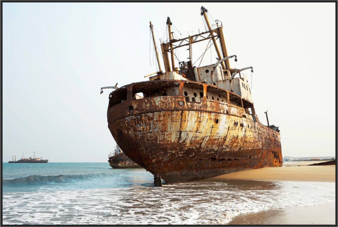 Grounded Ships Angola
