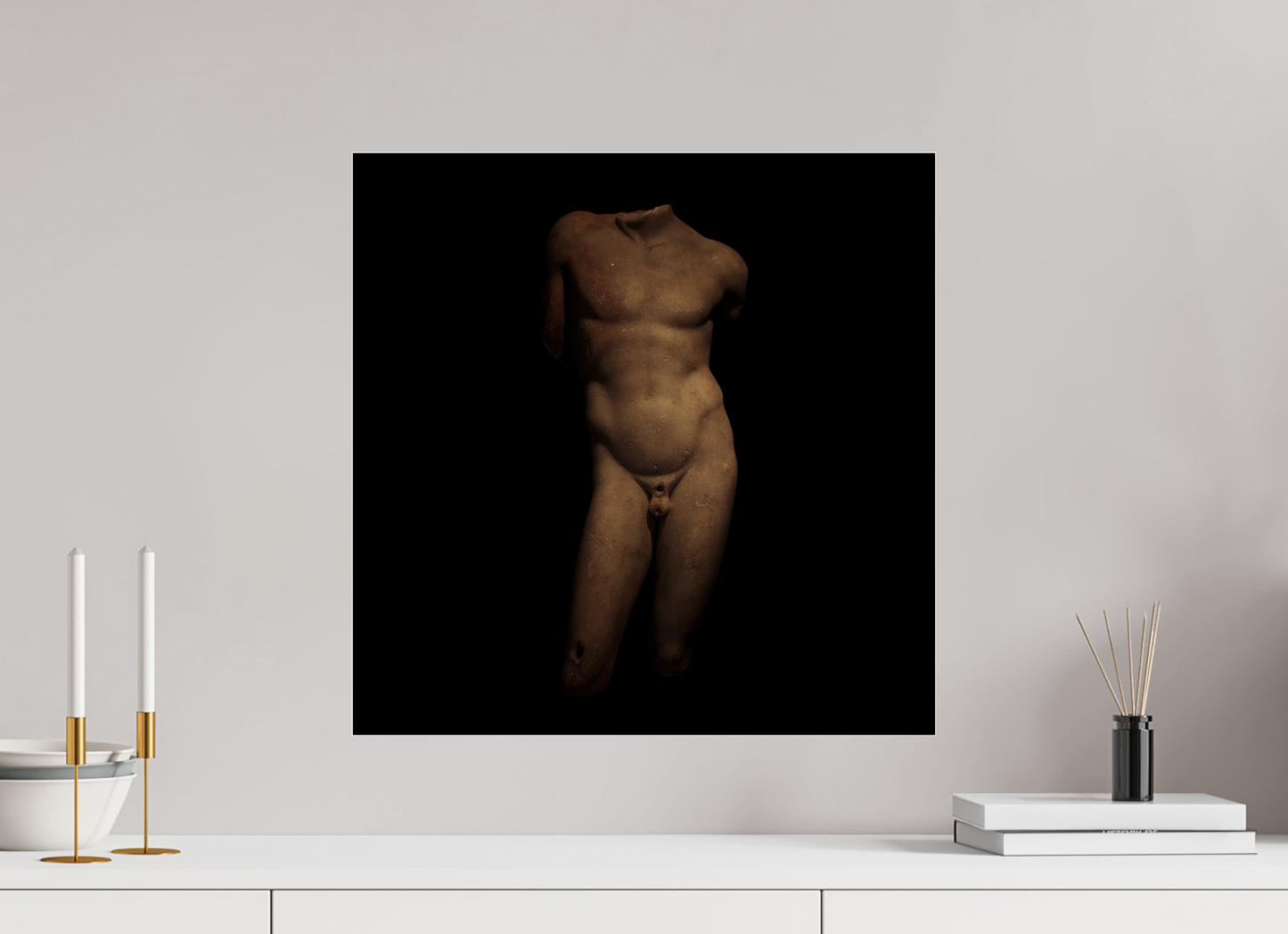 20 x 20″, Frameless Acrylic Glass Narcissus