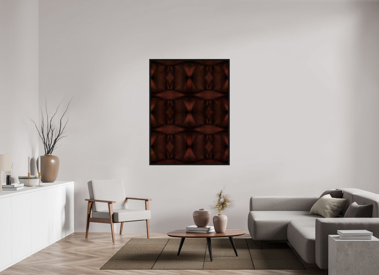 42 x 56″, Floater Frame Abstract No 0152