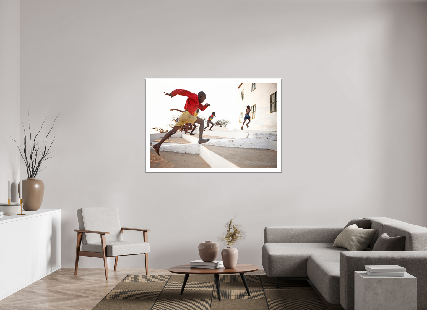 Angolan Boys Running