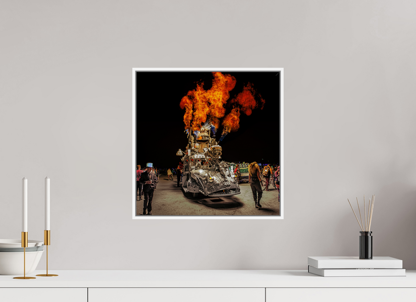 Burning Man - Art Car with Flames