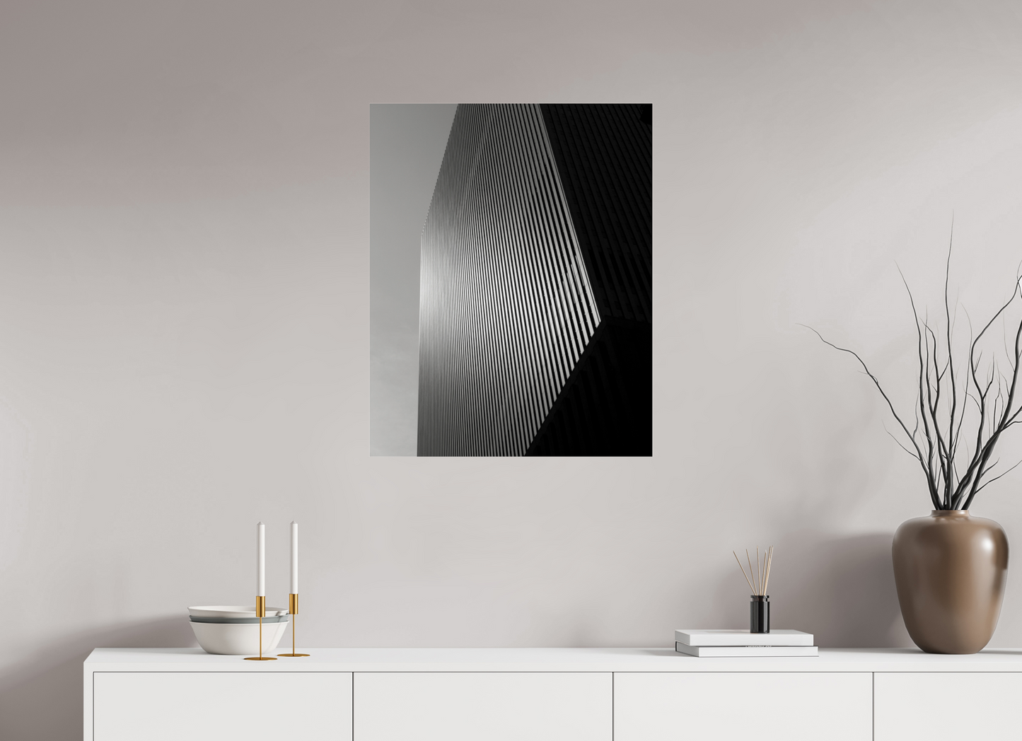 24 x 30″, Frameless Acrylic Glass Architectural Facade