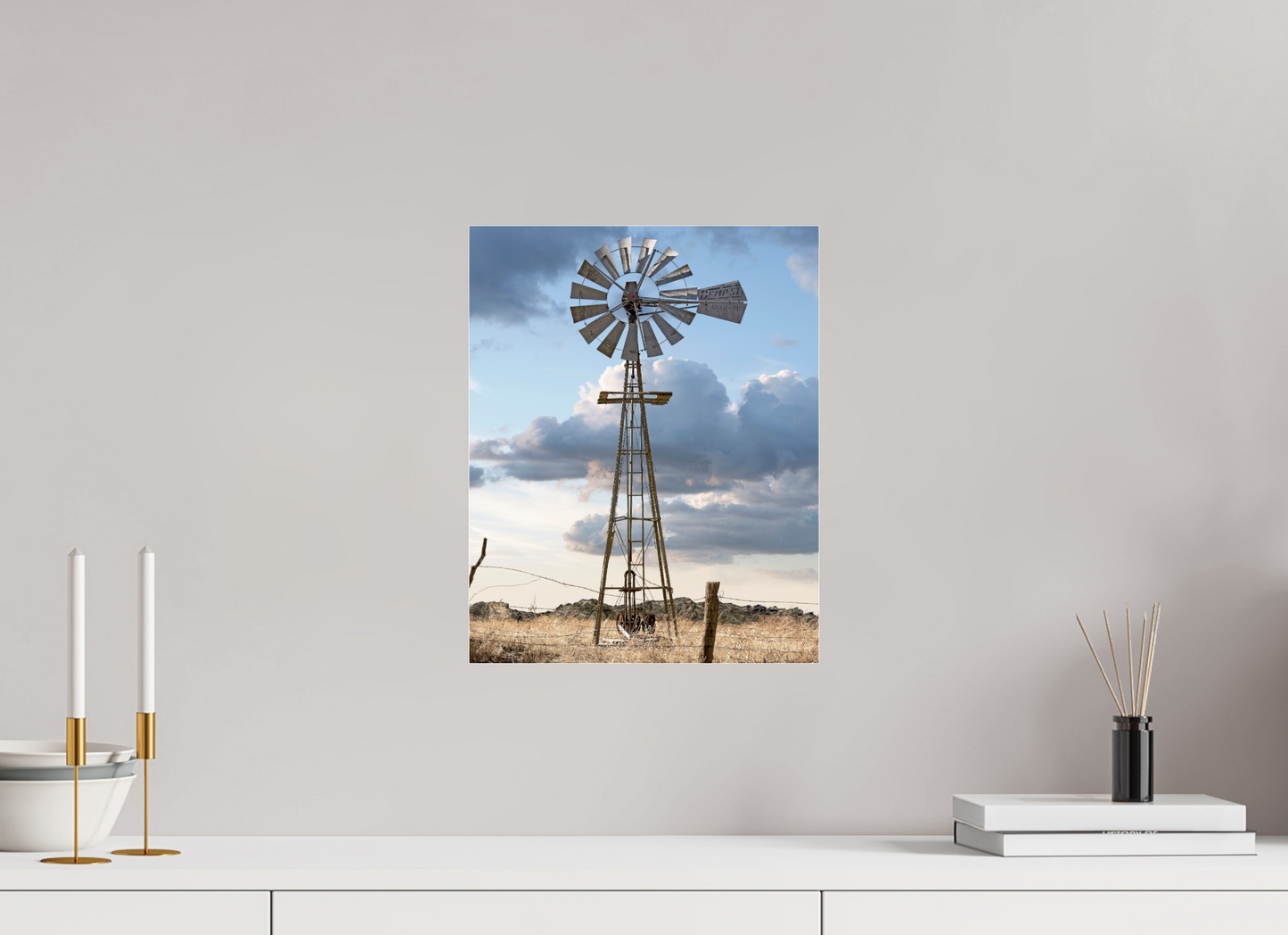 12 x 15″, Frameless Acrylic Glass Water Wheel - Cold Springs, CO