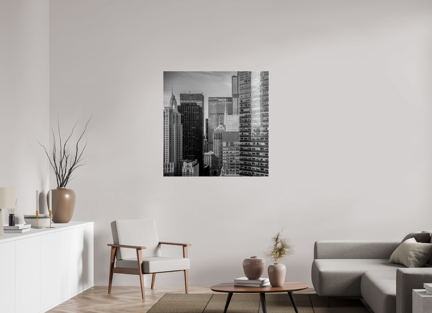 40 x 40″, Frameless Acrylic Glass Mid Town New York City