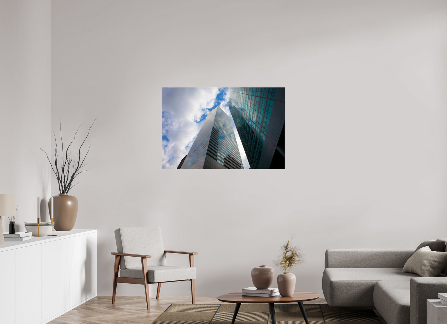 45 x 30″, Frameless Acrylic Glass Manhattan Skyscrappers