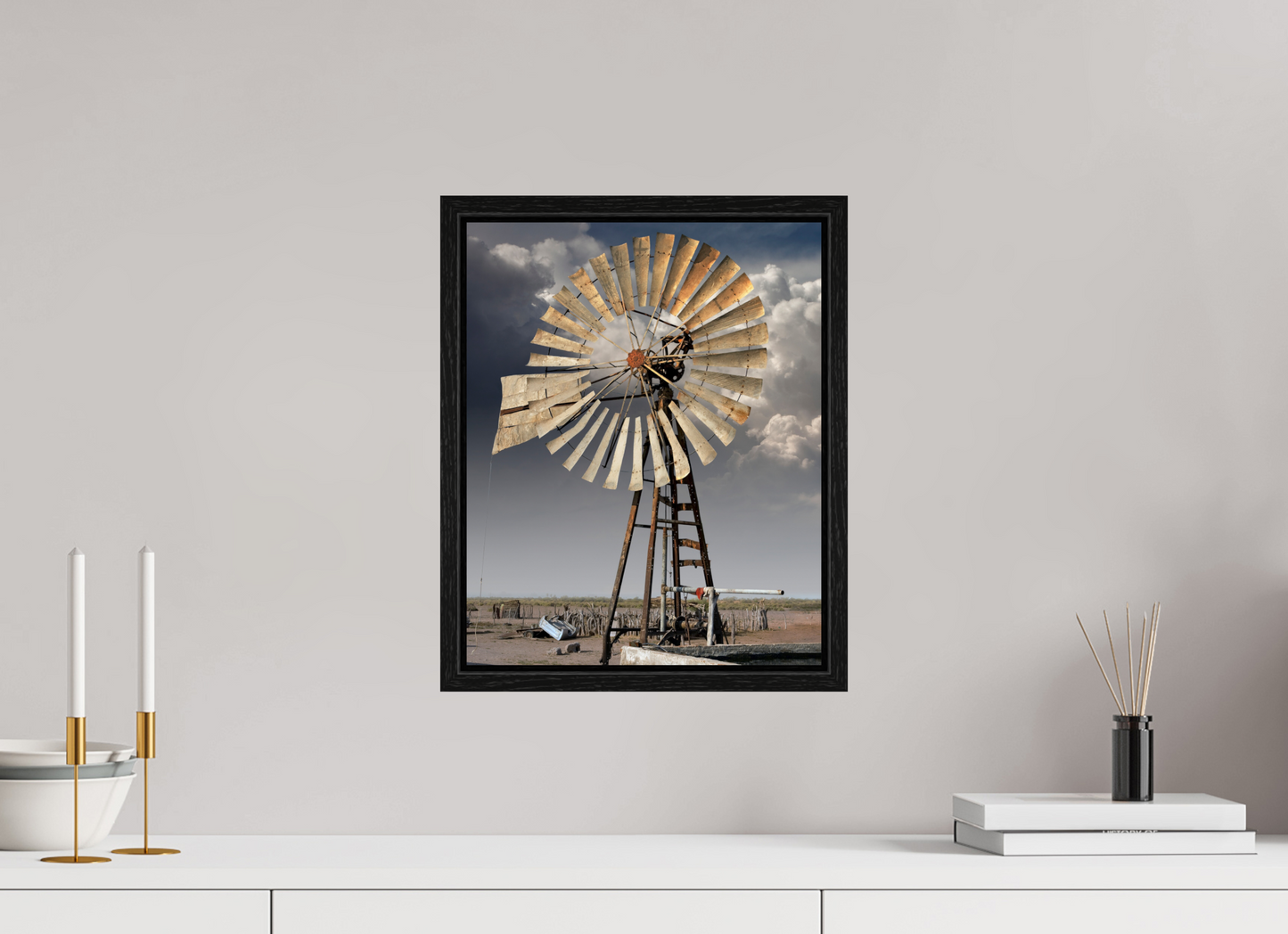 12 x 15″, Floater Frame Water Wheel