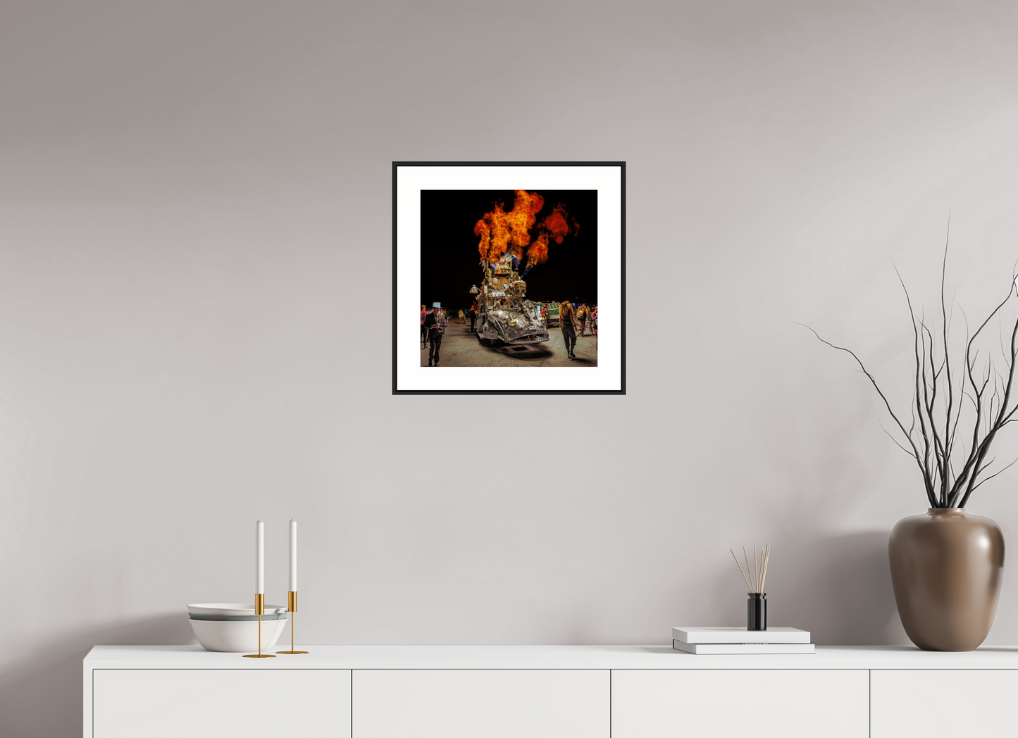 Burning Man - Art Car with Flames