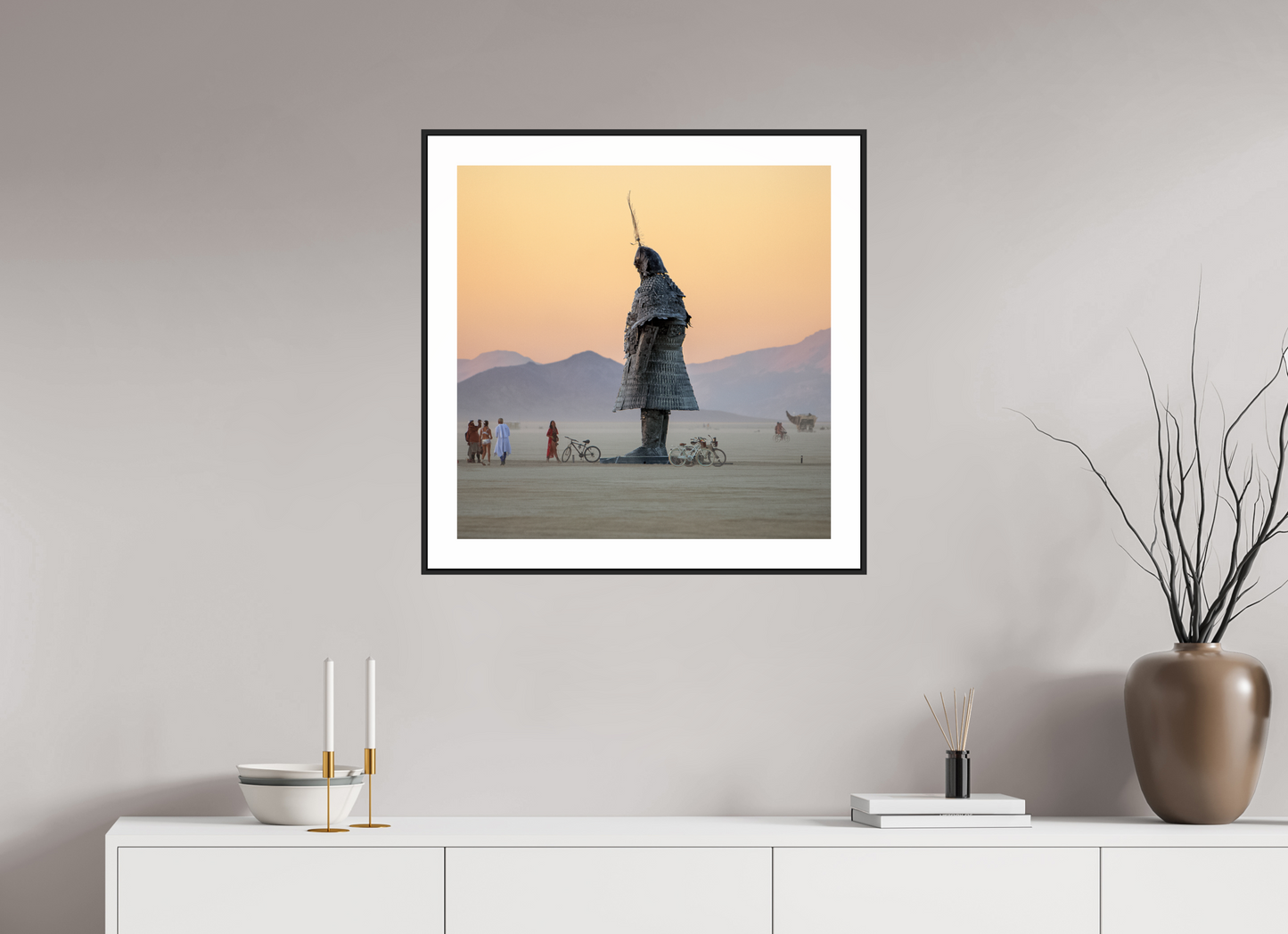 Burning Man - The Samurai with Admirer