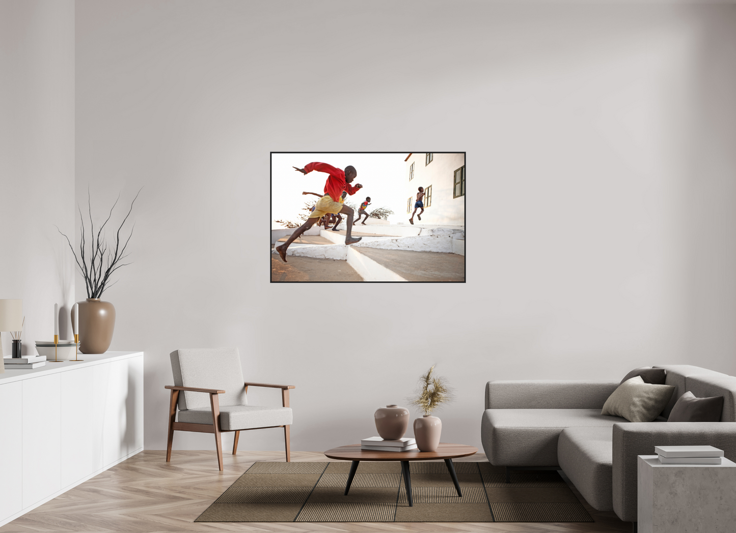 Angolan Boys Running