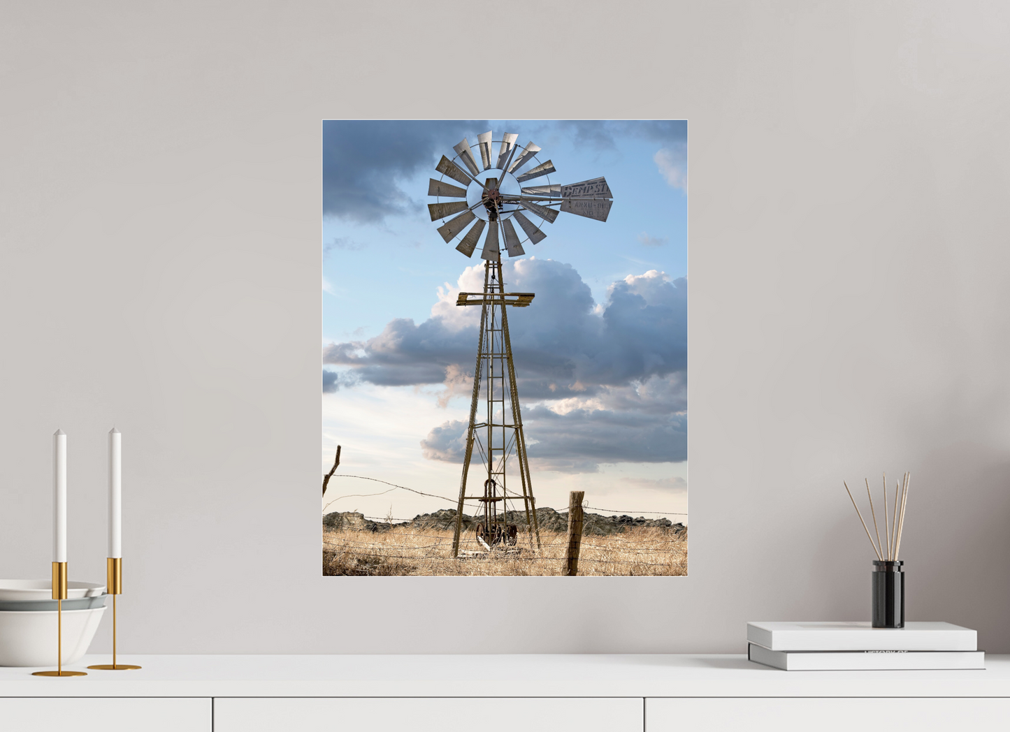 16 x 20″, Frameless Acrylic Glass Water Wheel - Cold Springs, CO