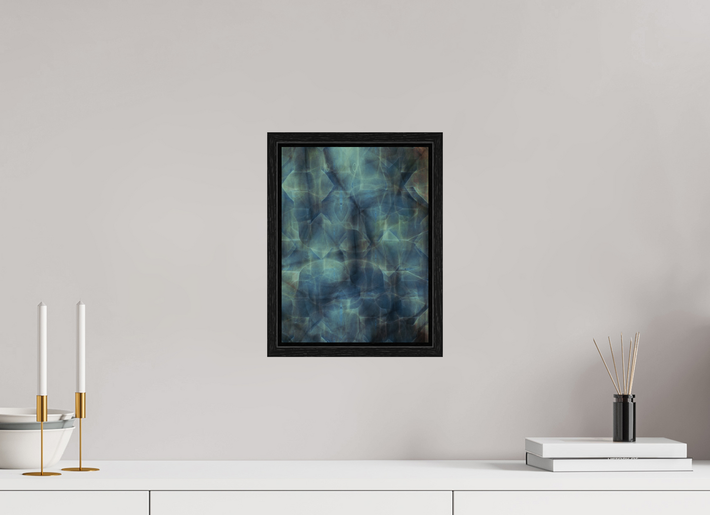 9 x 12″, Floater Frame Abstract No 308