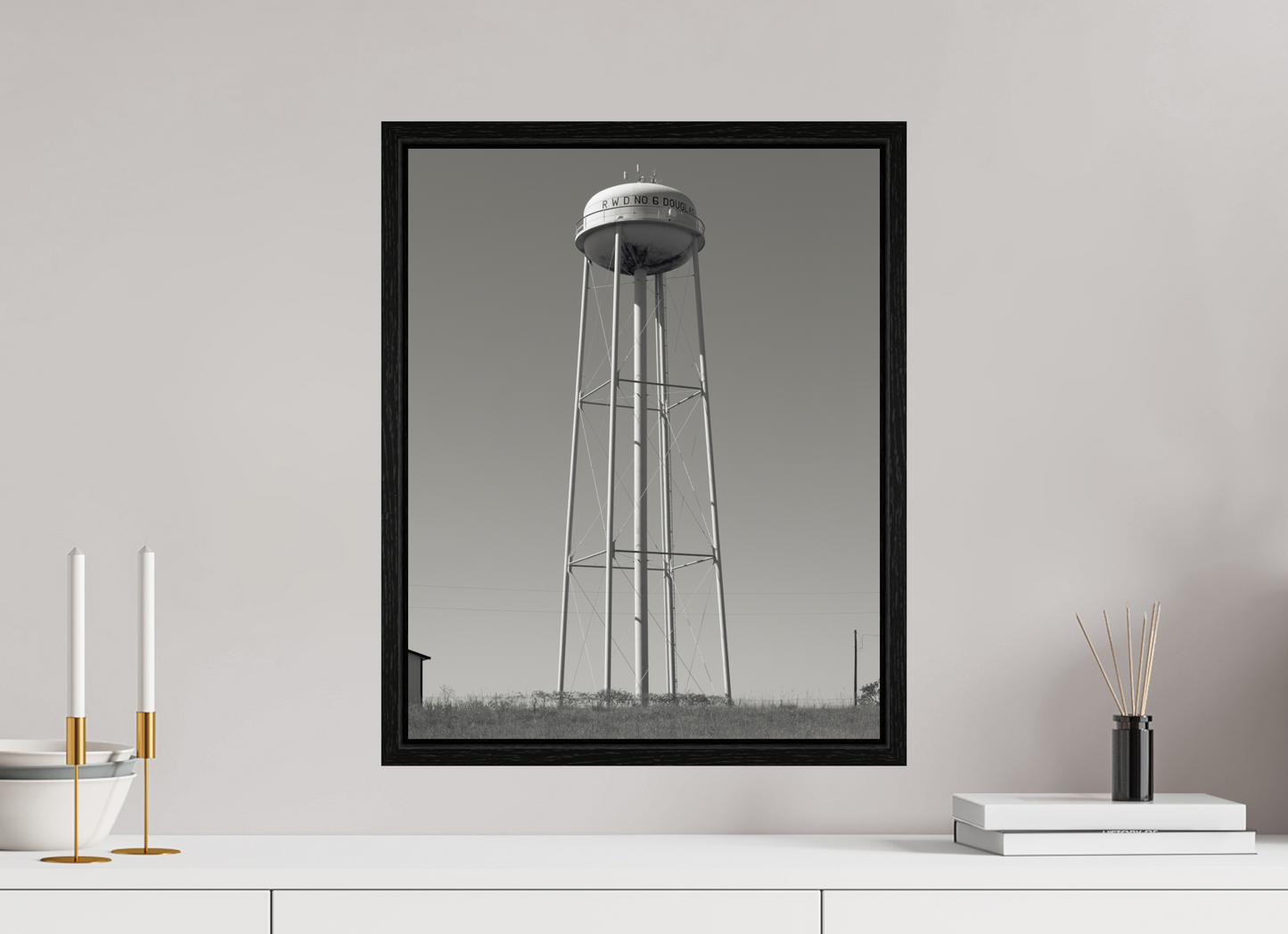 16 x 20″, Floater Frame Water Tower  RWD No 6