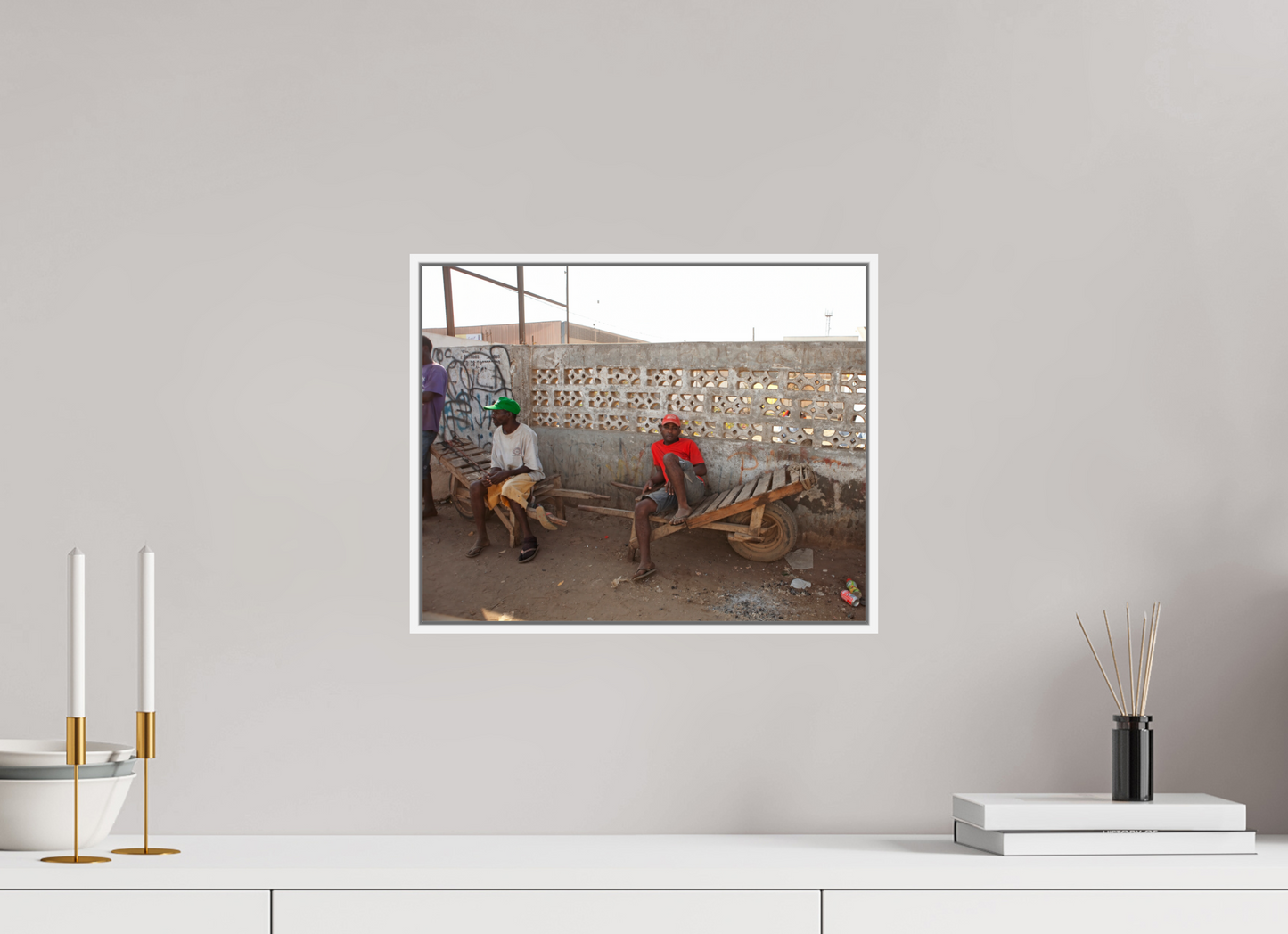 Worker in Red Shirt, Angola