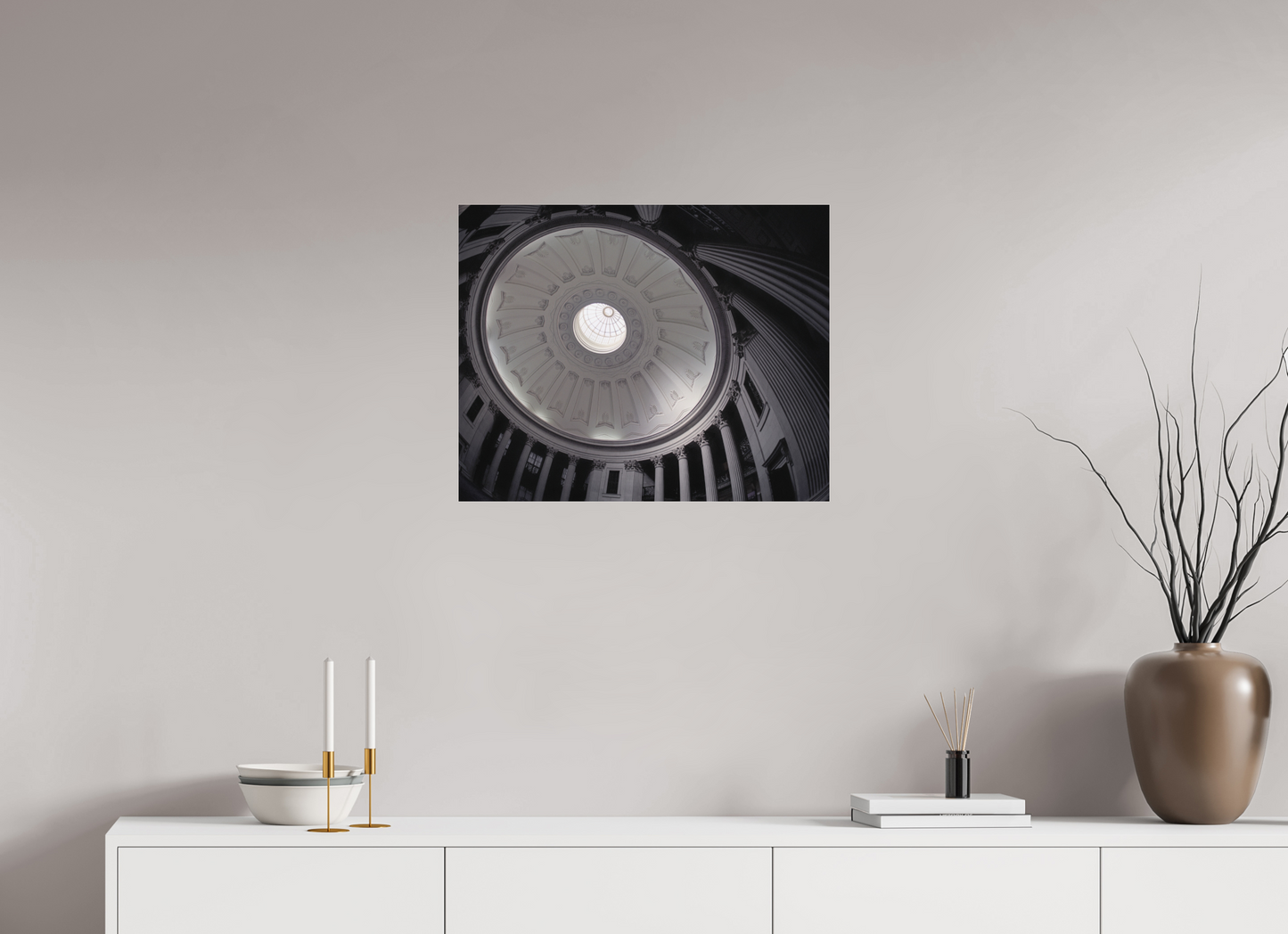 25 x 20″, Frameless Acrylic Glass Federal Hall Interior Dome, Manhattan