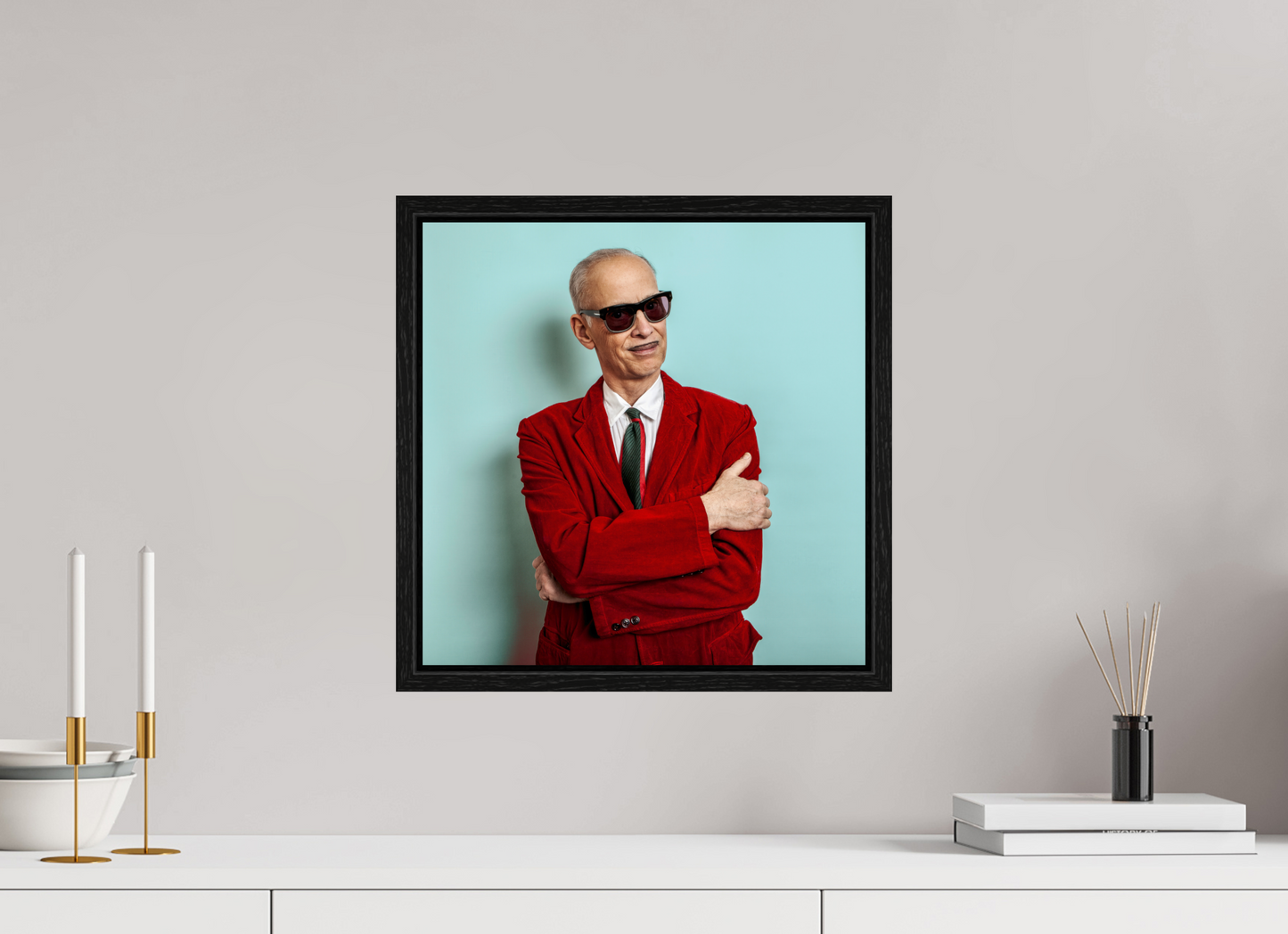 15 x 15″, Floater Frame Director John Waters