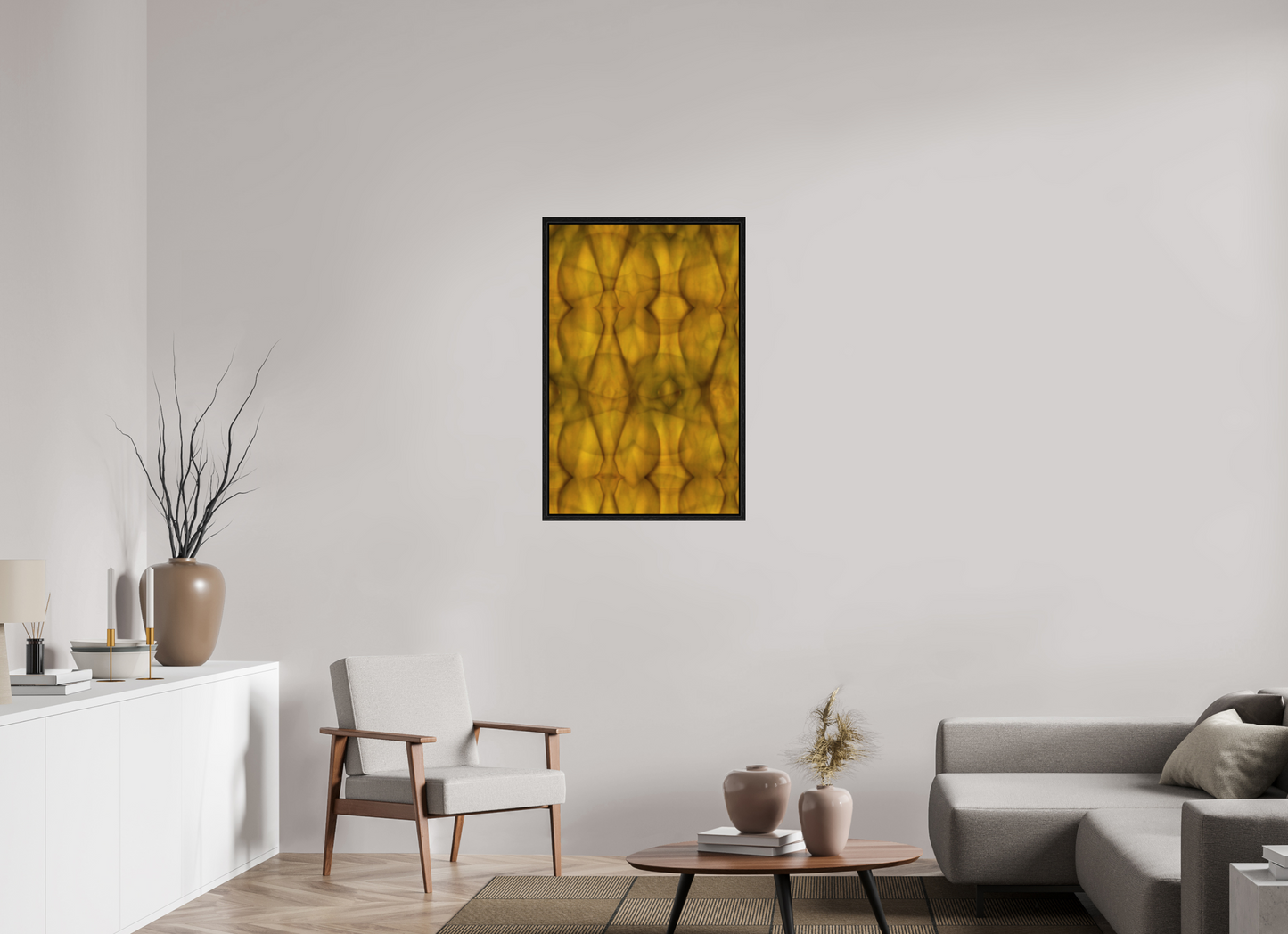 24 x 36.7″, Floater Frame Abstract No. 73