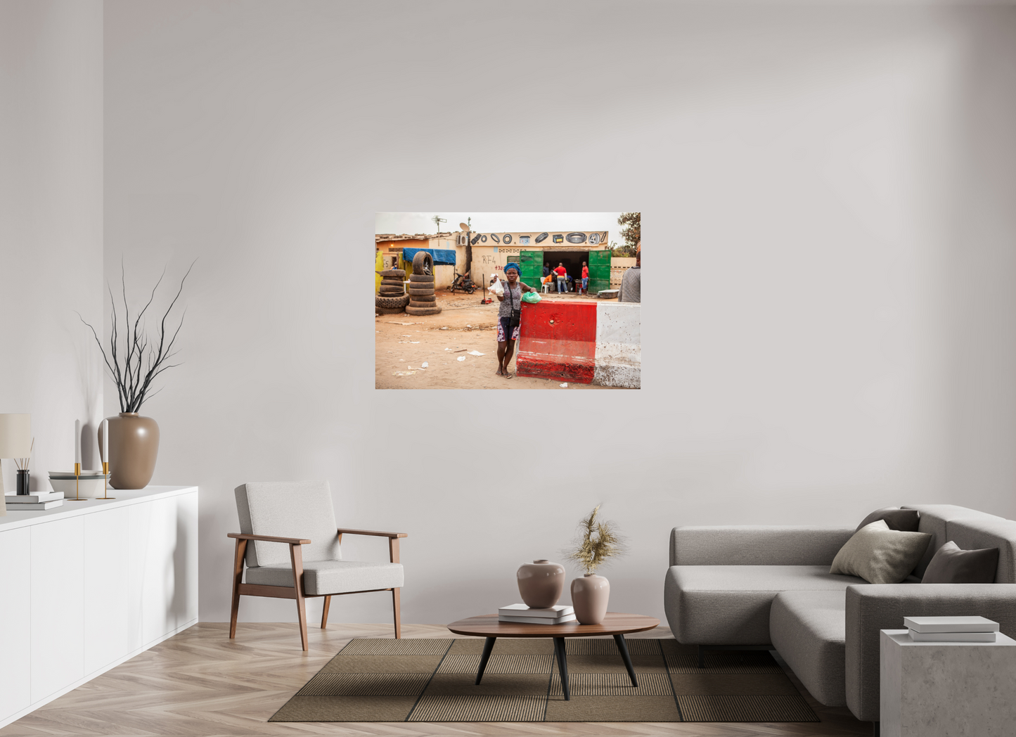 54 x 36″, Frameless Acrylic Glass Angolan Girl