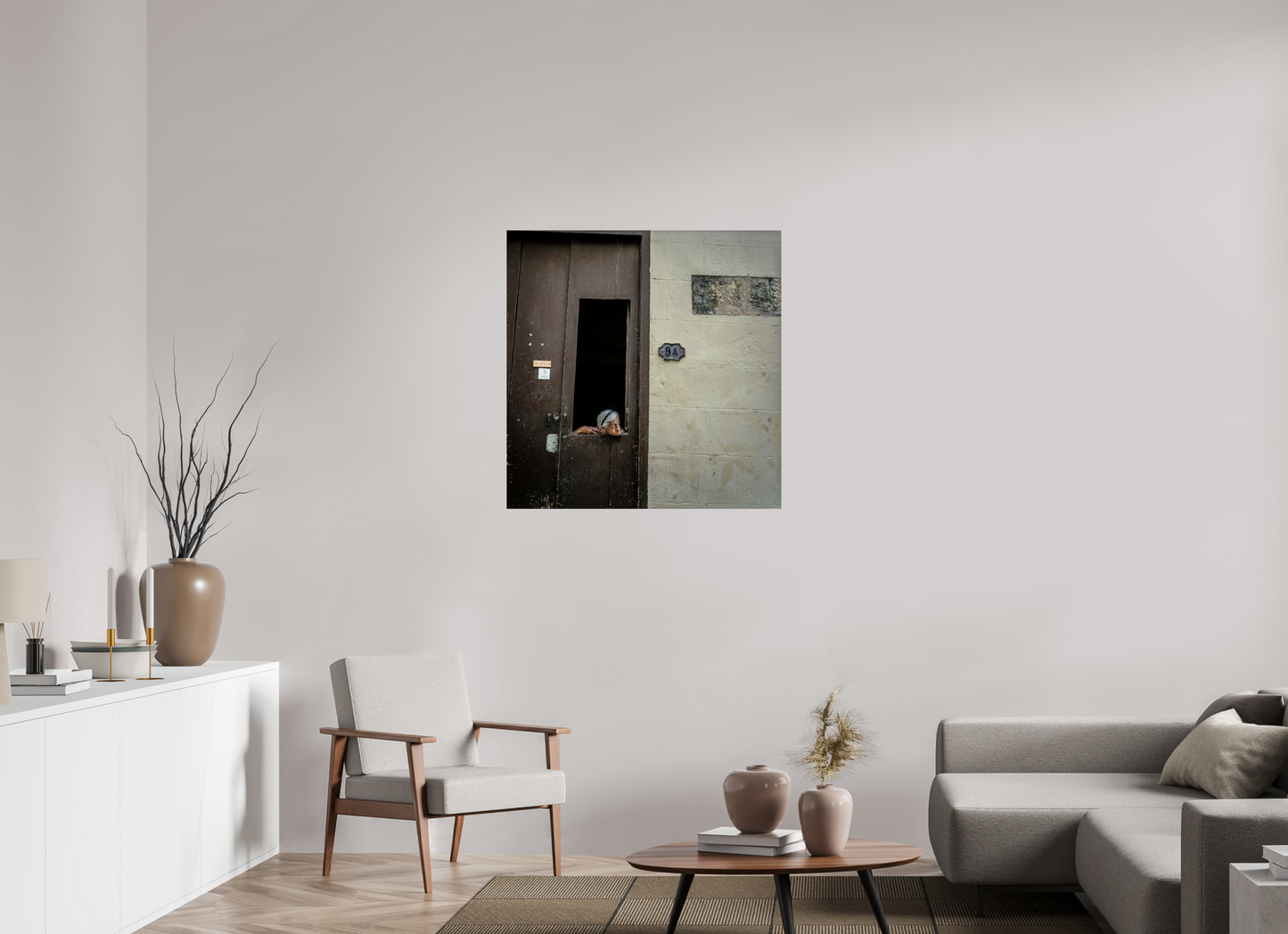 35 x 35.5″, Frameless Acrylic Glass Cuban Woman