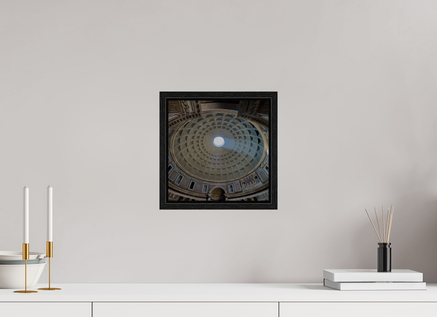 10 x 10″, Floater Frame Pantheon