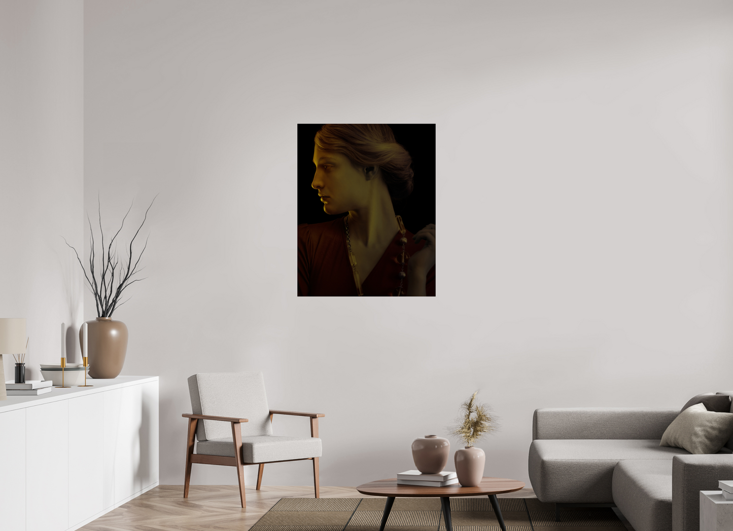 31 x 38.7″, Frameless Acrylic Glass Amanda