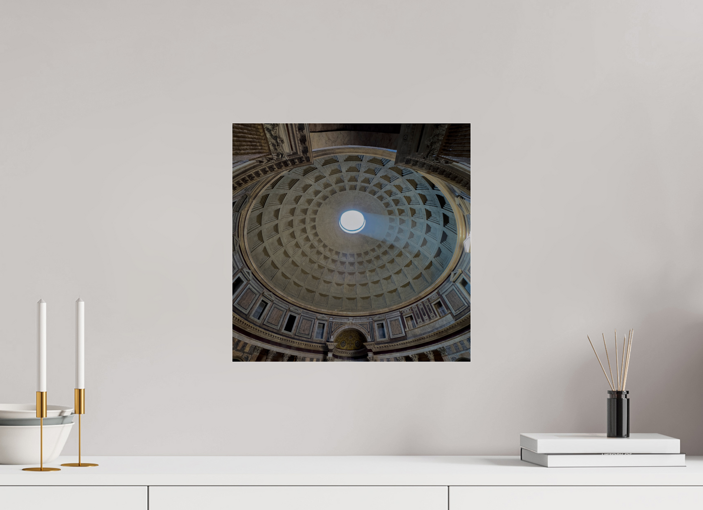 15 x 15″, Frameless Acrylic Glass Pantheon