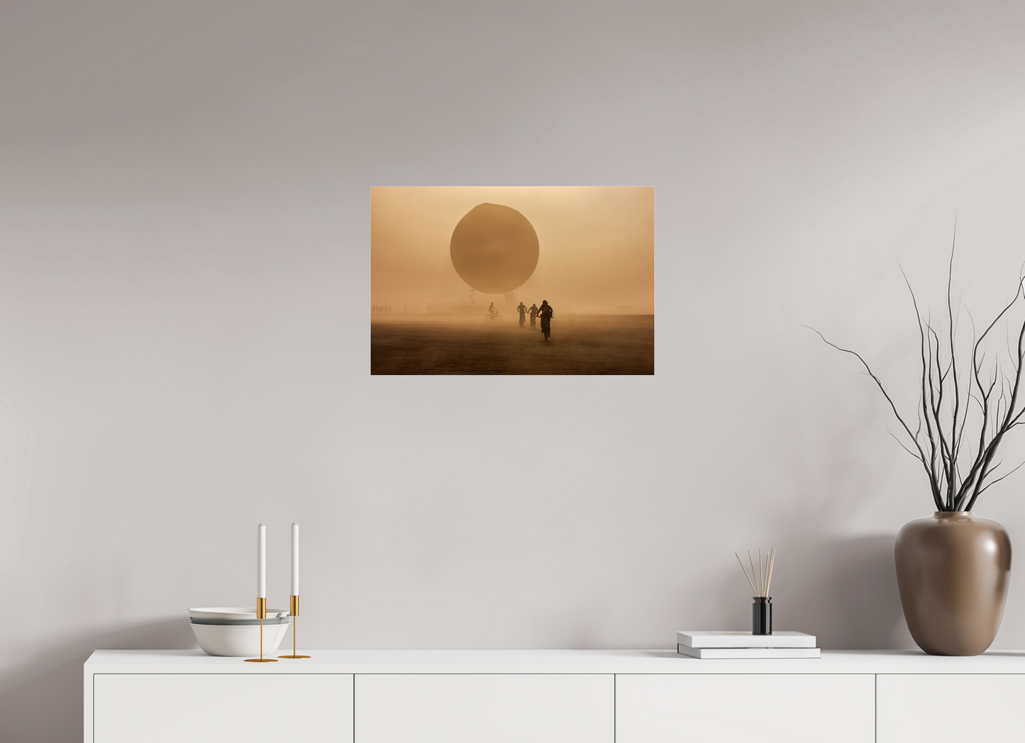 24 x 16″, Frameless Acrylic Glass Burning Man